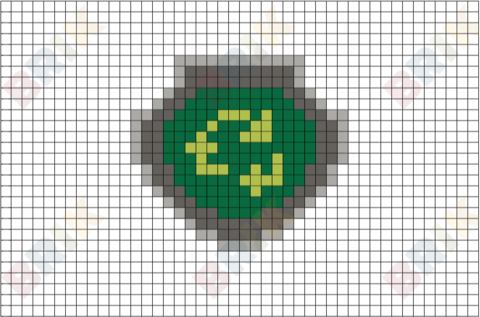 Rocky's Badge Pixel Art