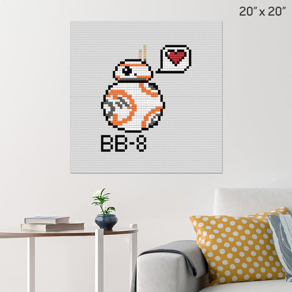 BB8 Brick Poster