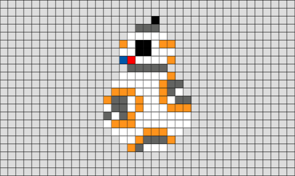 BB8 STAR WARS PIXEL ART