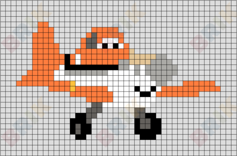 Dusty Crophopper Pixel Art