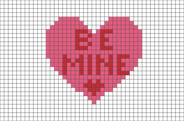 Be Mine Pixel Art
