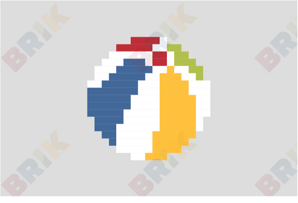 Beach Ball Pixel Art