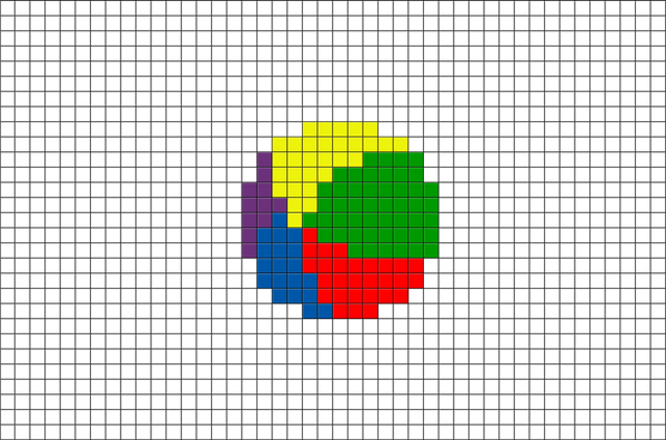 Beach Ball Pixel Art