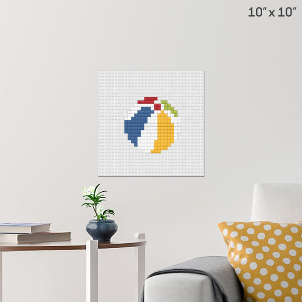 Beach Ball Brick Poster