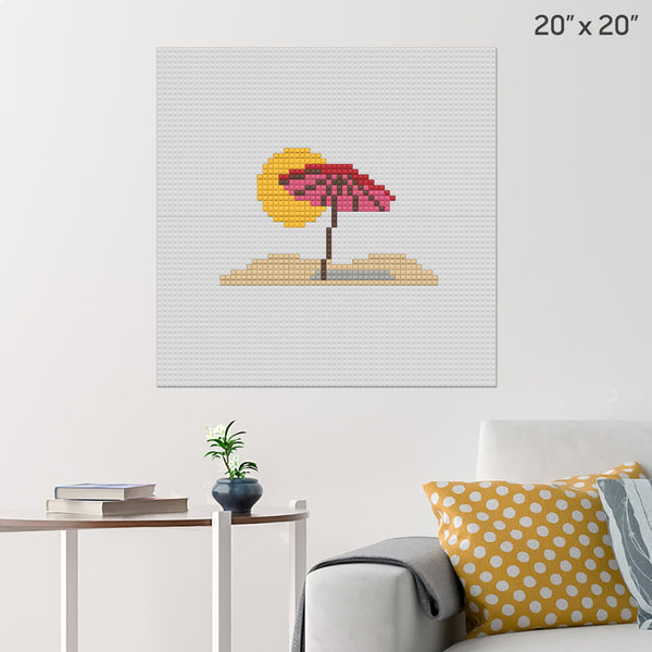 Beach Brick Poster