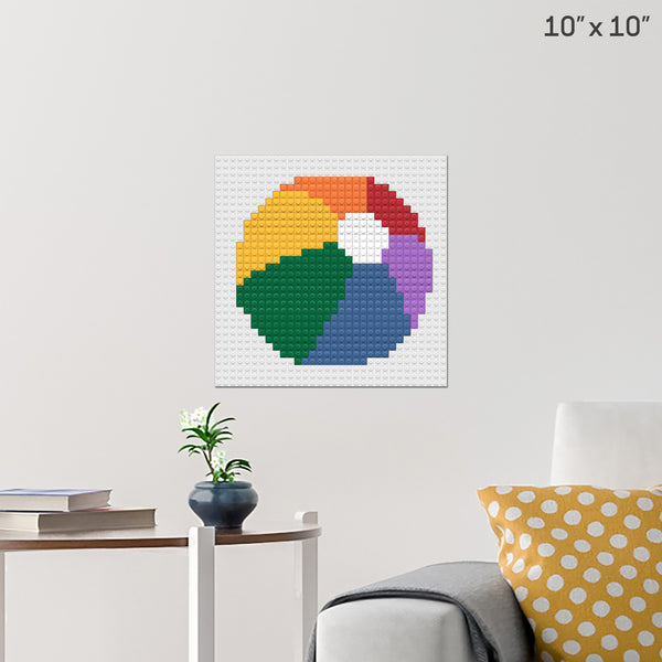 Beachball Brick Poster