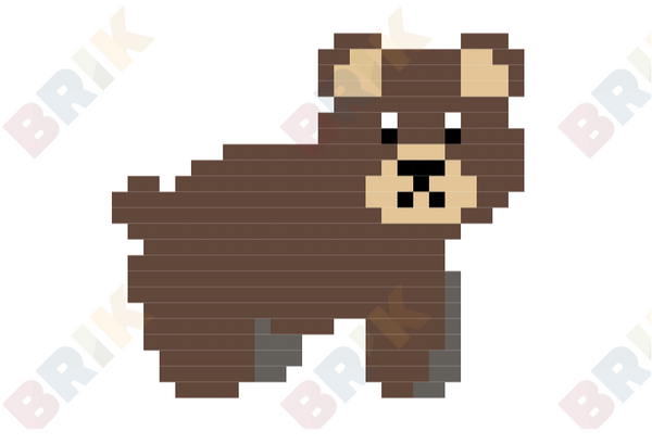 Bear Pixel Art