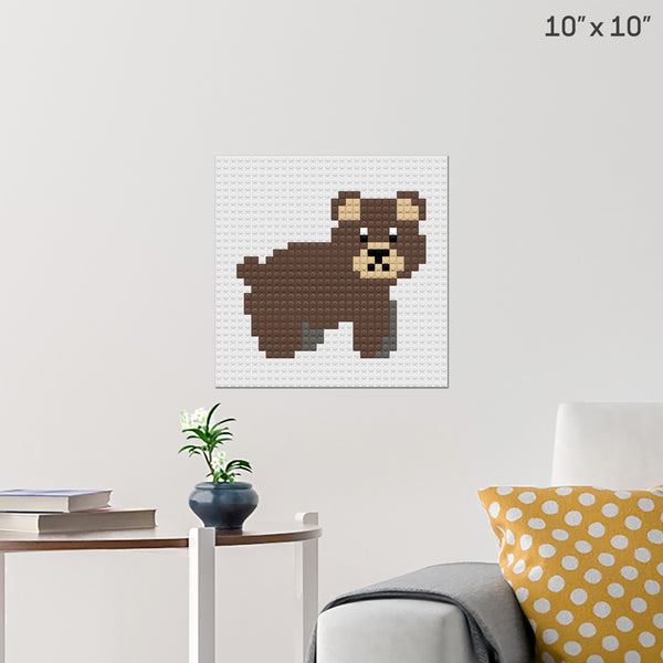 Bear Brick Poster