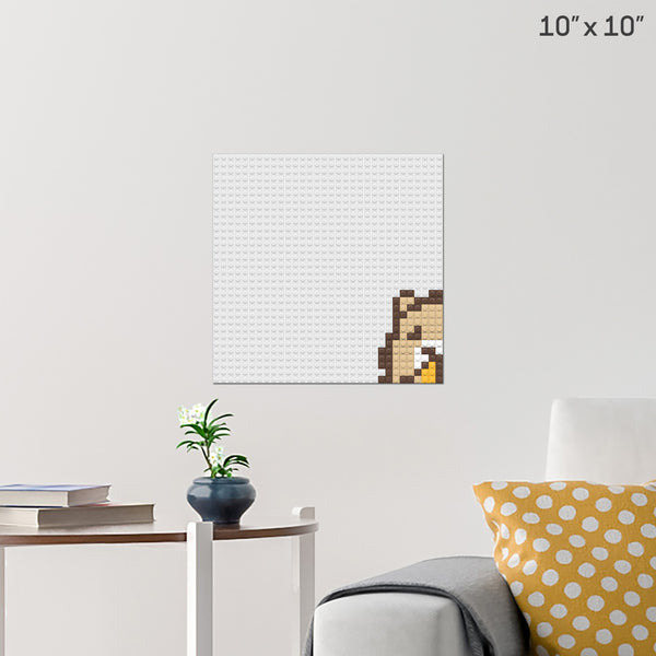 Bear with Honey Brick Poster