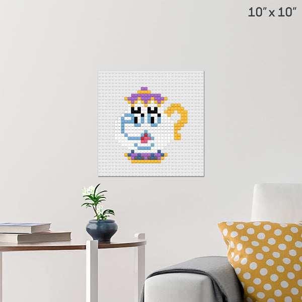 Beauty and the Beast Mrs Potts Brick Poster