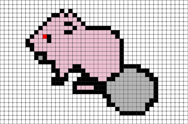 Beaver Pixel Art