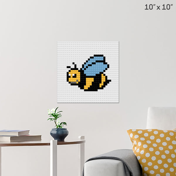 Bee Brick Poster