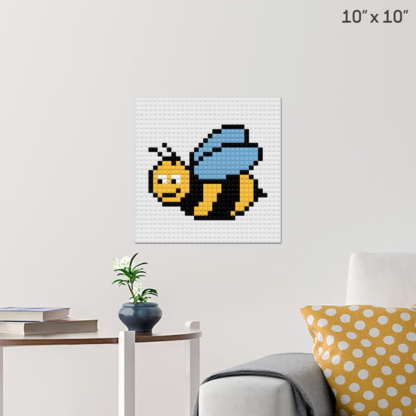 Bee Brick Poster