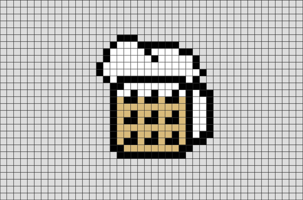 Beer Mug Pixel Art