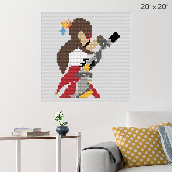 Beidou uwu Brick Poster