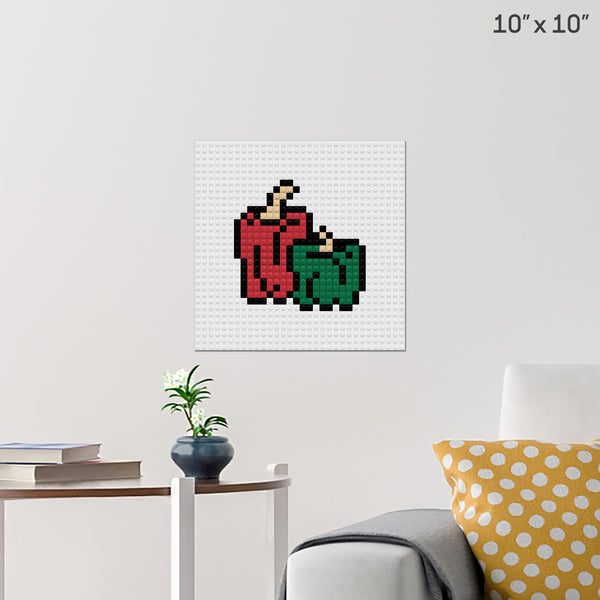Bell Pepper Brick Poster