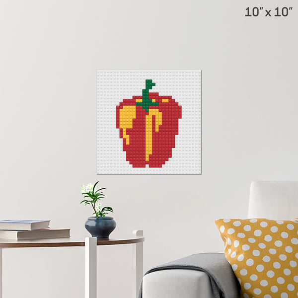 Bell Pepper Brick Poster