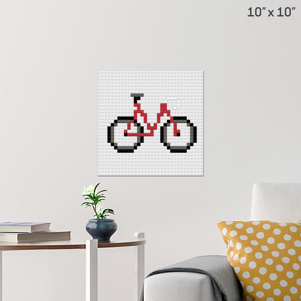 Bicycle Brick Poster