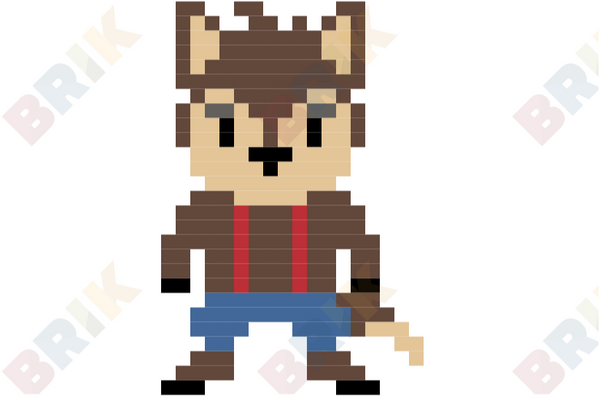 Big Bad Wolf Pixel Art
