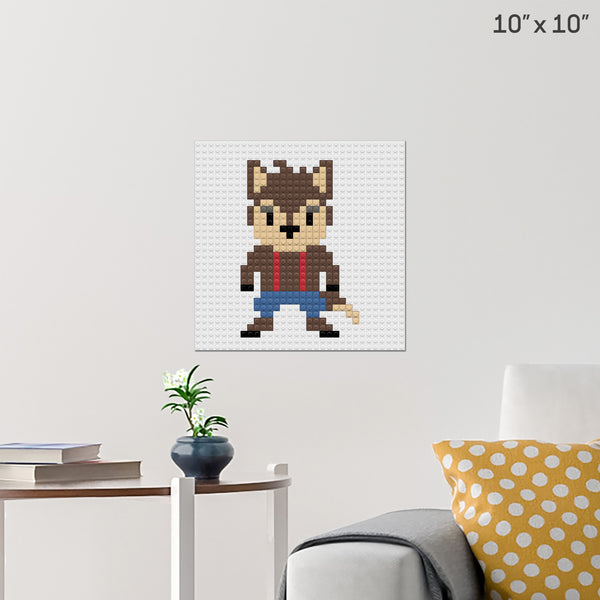 Big Bad Wolf Brick Poster