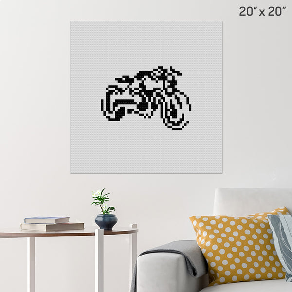 Big Bike Brick Poster