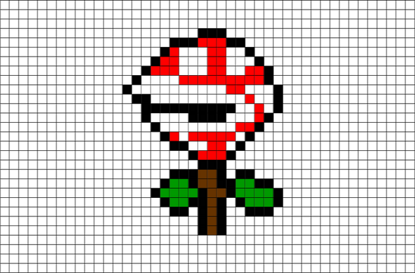 Big Piranha Plant Pixel Art