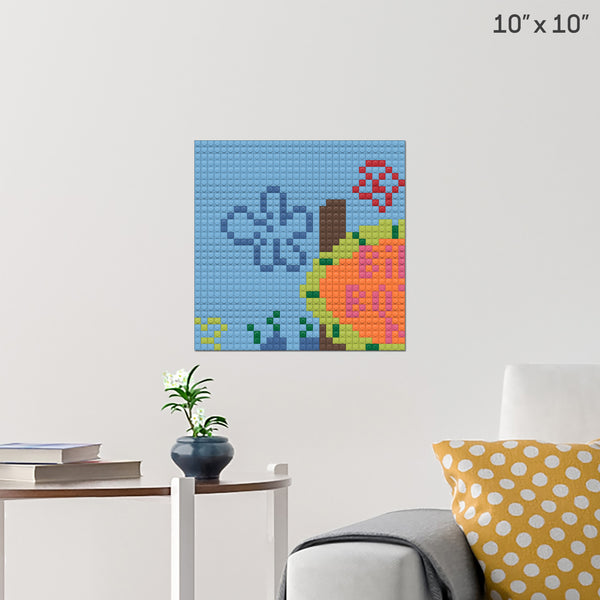 Bikini Bottom Mall 1 Brick Poster