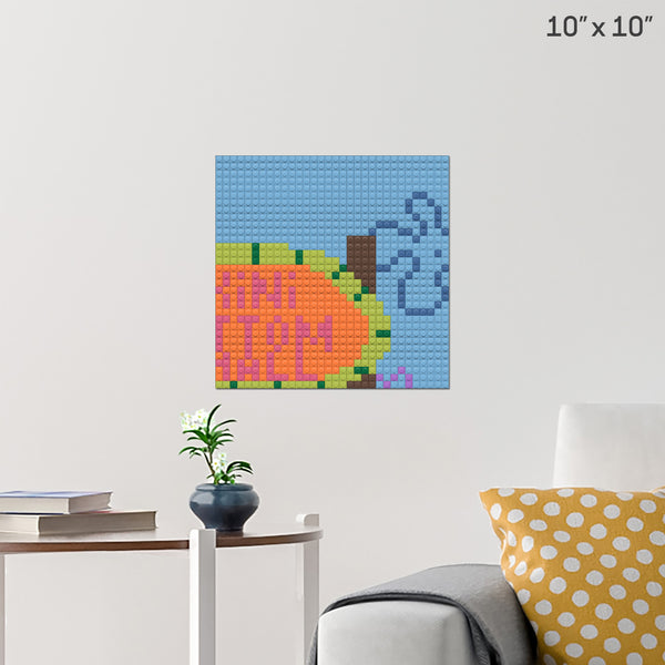 Bikini Bottom Mall 2 Brick Poster