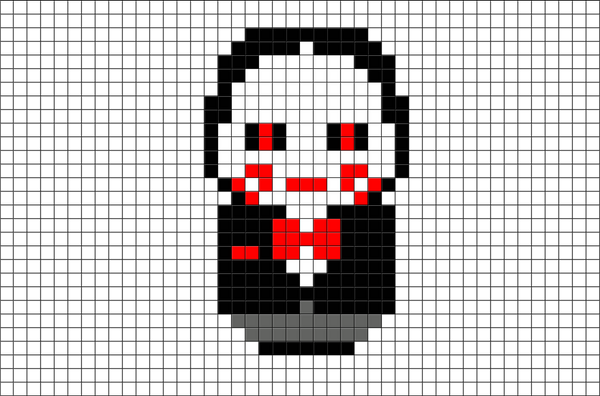 Billy the Puppet Pixel Art
