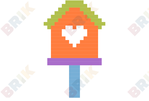 Bird House Pixel Art