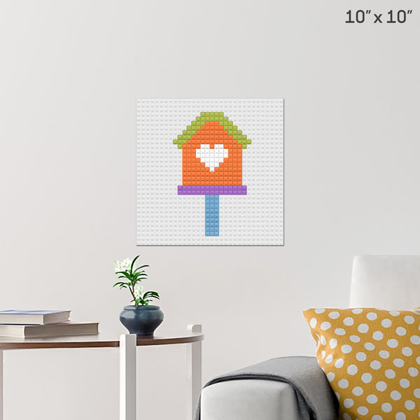 Bird House Brick Poster