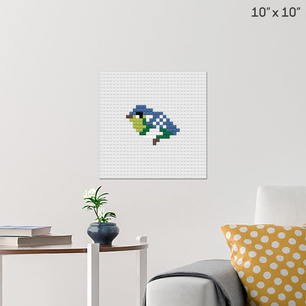 Bird Brick Poster