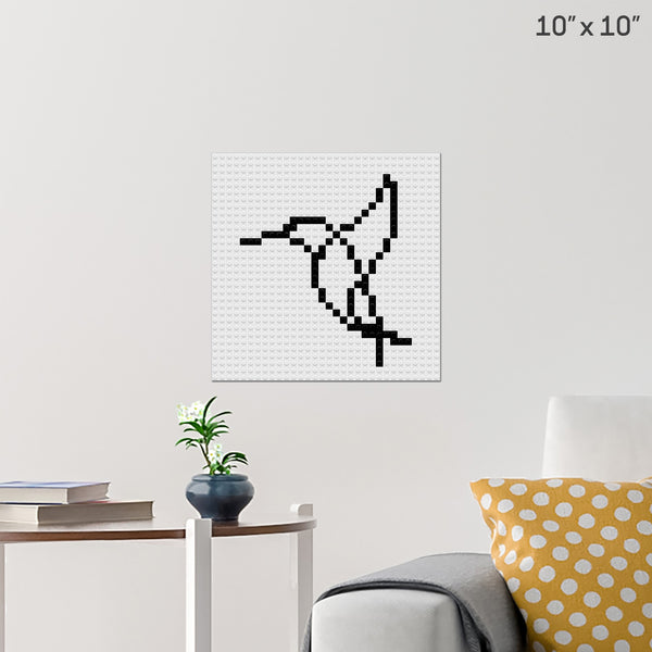 Bird Brick Poster