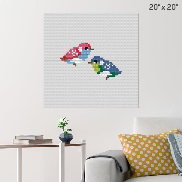 Birds Brick Poster