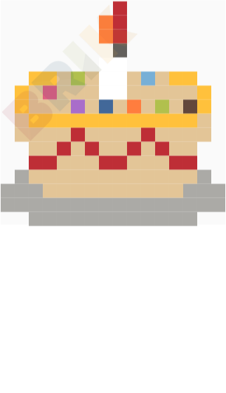 Birthday Cake Pixel Art
