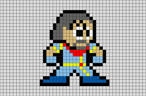 Bishop Superhero Pixel Art