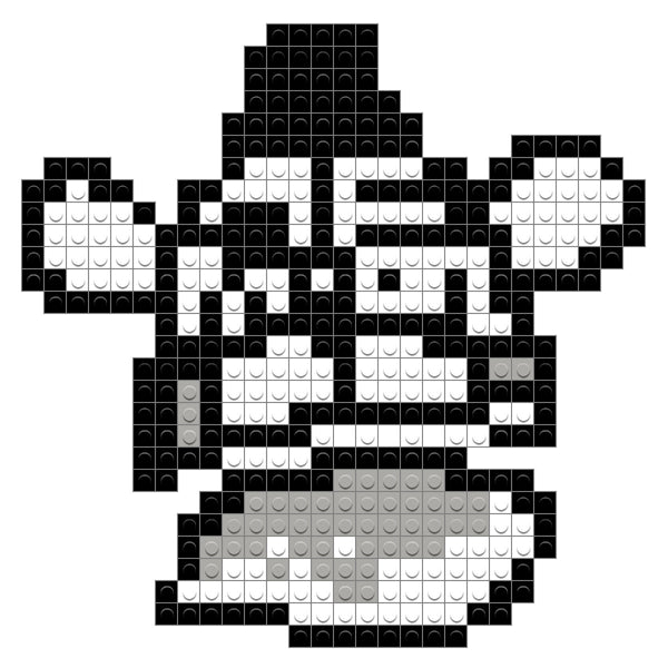 black and white funtime freddy