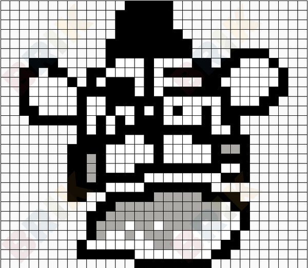 black and white funtime freddy