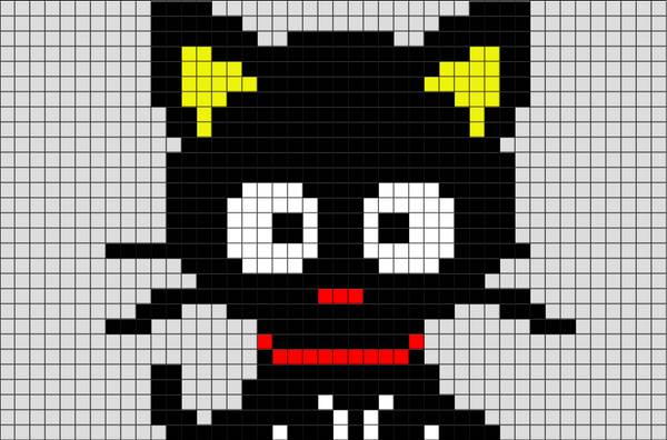 Black Cat Pixel Art