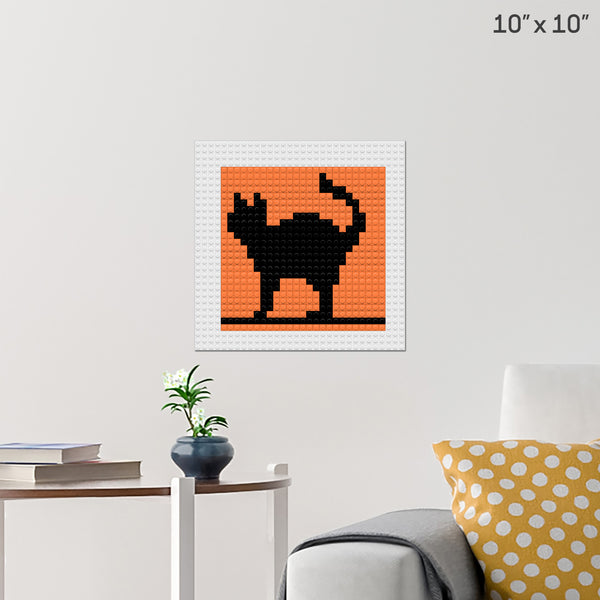 black cat Brick Poster