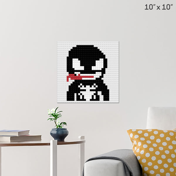 Black Spider-Man Brick Poster