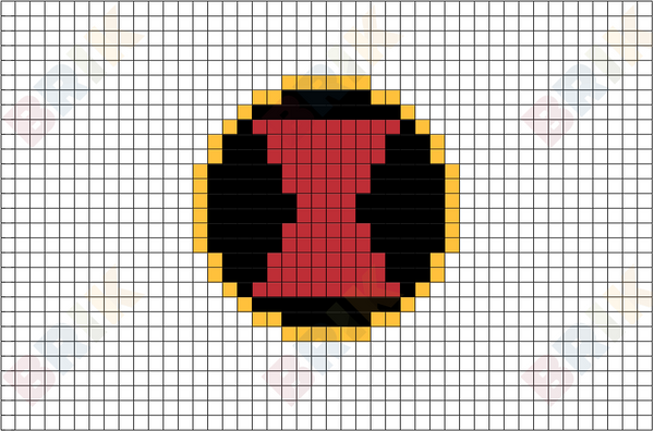 Black Widow Pixel Art