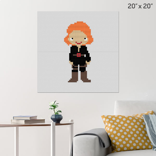 Black Widow Brick Poster
