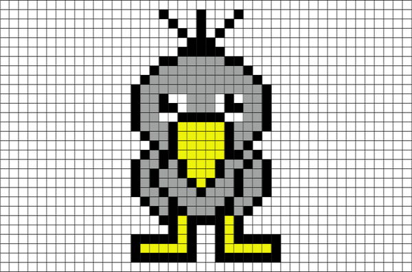 Blackbird Pixel Art