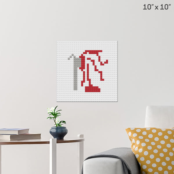 bloody axe Brick Poster