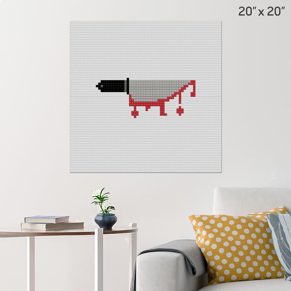 Bloody Knife Brick Poster