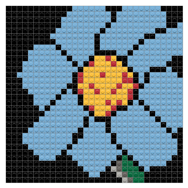 Blue flower