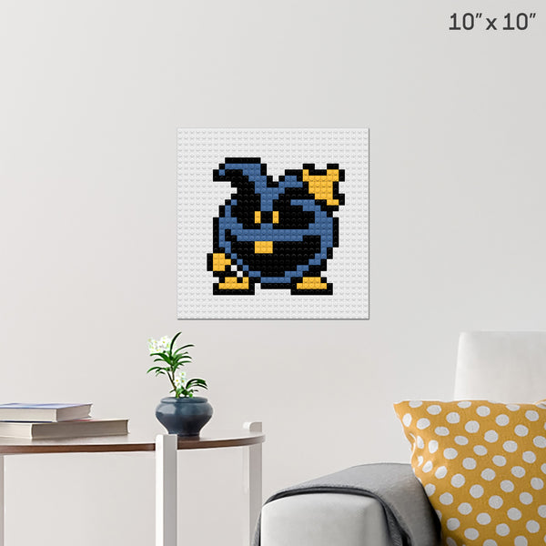 Blue Germ Brick Poster