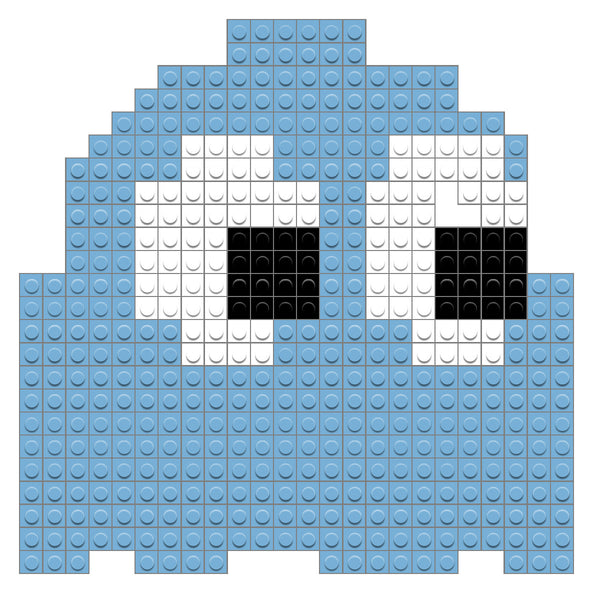 Blue Pacman Ghost
