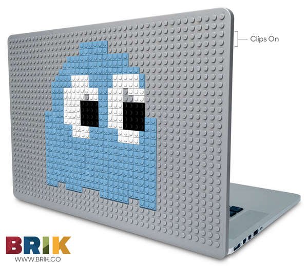 Blue Pacman Ghost Laptop Case